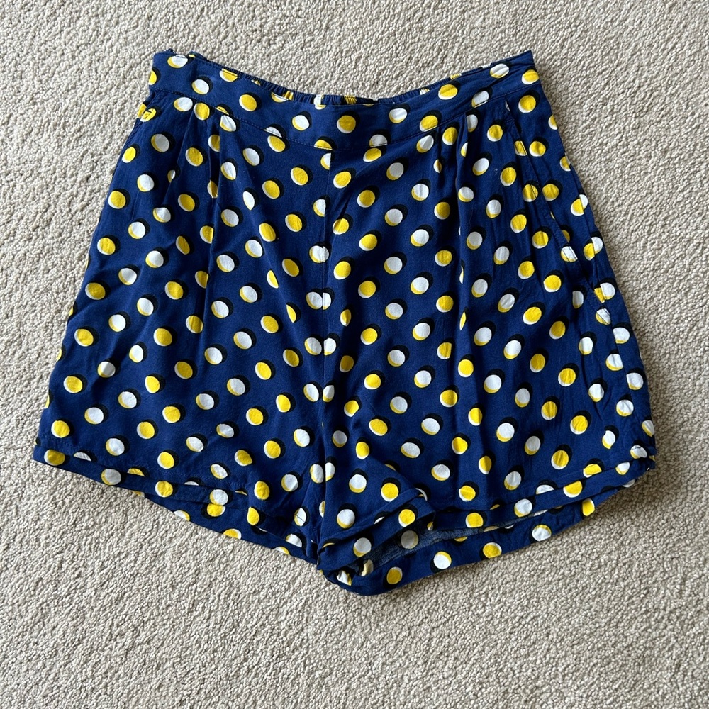 Flowy polka dot shorts